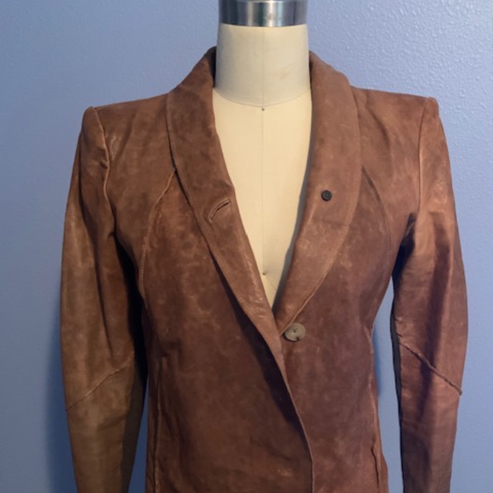 Vintage Helmut Lang Leather Blazer